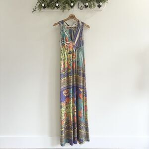 Boston Proper Floral Maxi Dress Women's Sleeveless Multi-color Size S